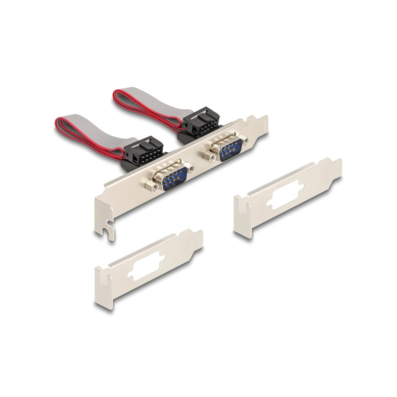 Delock Mini PCIe I/O PCIe full size 2 x Seriell RS-232 mit Spannungsversorgung 5 V / 12 V