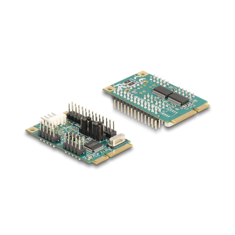 Delock Mini PCIe I/O PCIe full size 1 x Parallel, 2 x Seriell RS-232 mit Spannungsversorgung 5 V / 12 V
