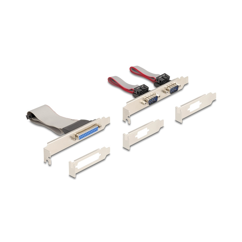 Delock Mini PCIe I/O PCIe full size 1 x Parallel, 2 x Seriell RS-232 mit Spannungsversorgung 5 V / 12 V