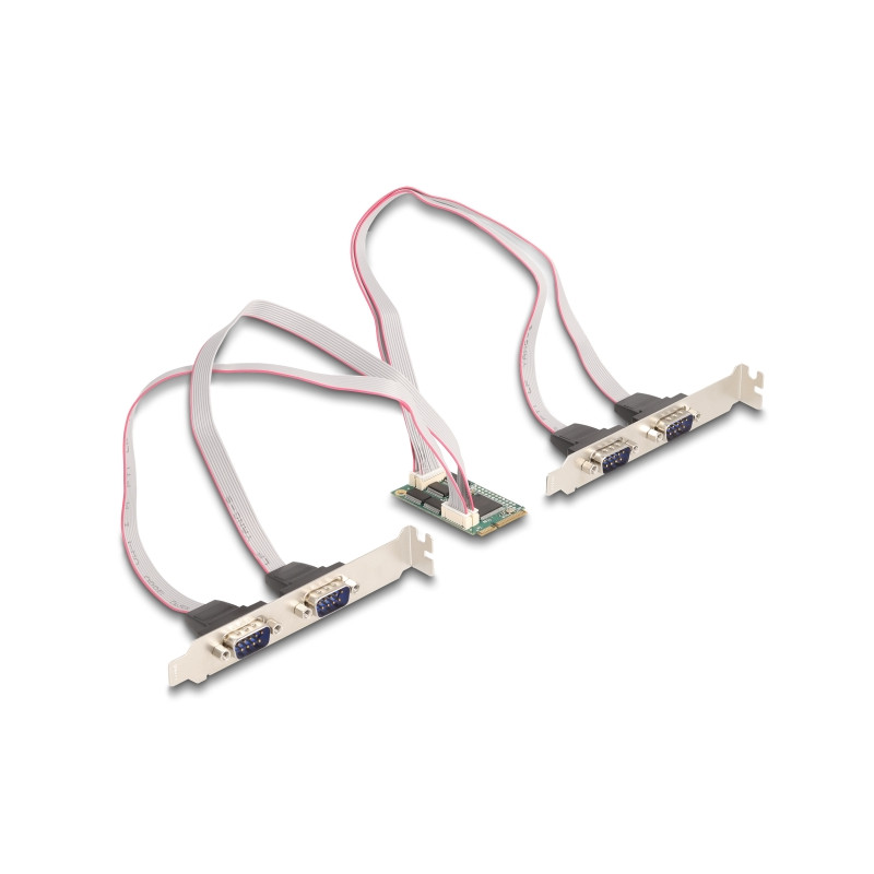 Delock Mini PCIe I/O full size 4 x Seriell RS-232