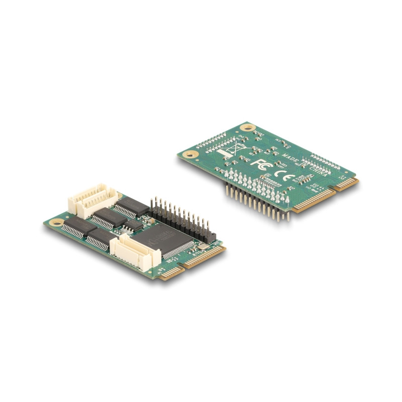 Delock Mini PCIe I/O PCIe full size 4 x Seriell RS-232, 1 x Parallel