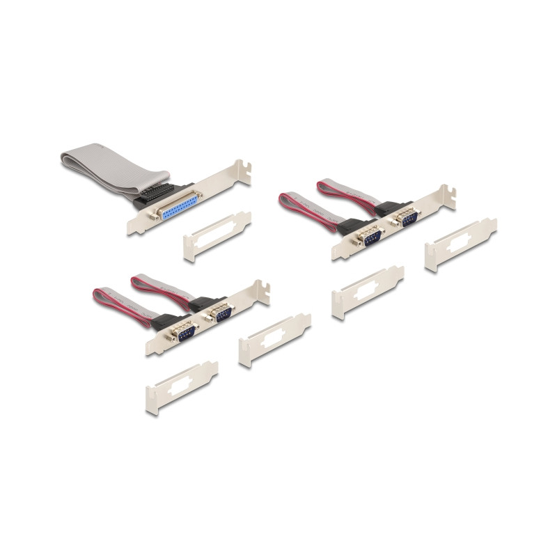 Delock Mini PCIe I/O PCIe full size 4 x Seriell RS-232, 1 x Parallel