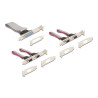 Delock Mini PCIe I/O PCIe full size 4 x Seriell RS-232, 1 x Parallel