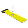 Delock Klett-Kabelbinder mit Schlaufe und Befestigungsöse L 150 x B 20 mm gelb 5 Stück