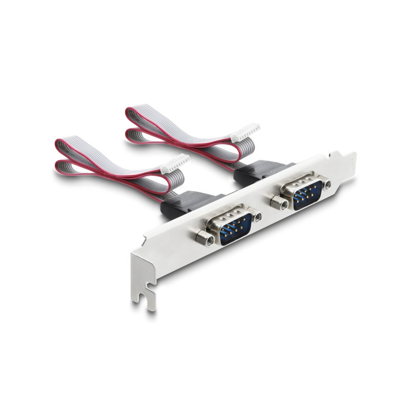 Delock M.2 Karte zu 8 x Seriell RS-232 DB9 mit Standard und Low Profile Slotblenden