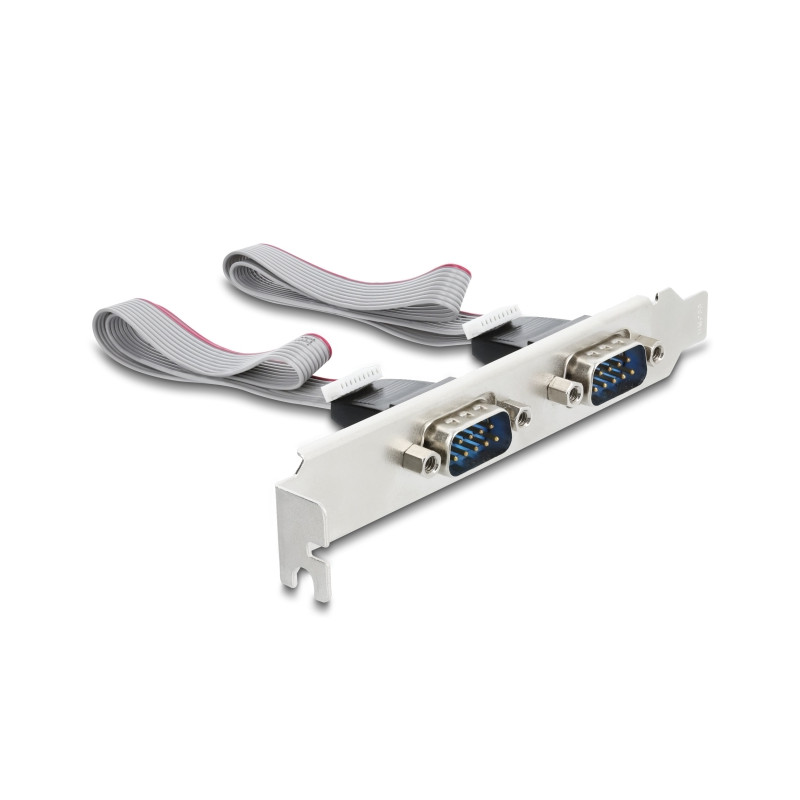 Delock M.2 Karte zu 2 x Seriell RS-232 DB9 mit Standard und Low Profile Slotblenden