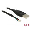 Delock Anschlusskabel USB 2.0 Typ-A Stecker - 5 Pin Kamera Stecker V5 V51 1,5 m