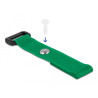 Delock Klett-Kabelbinder mit Schlaufe und Befestigungsöse L 150 x B 20 mm grün 5 Stück