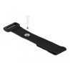 Delock Klett-Kabelbinder mit Schlaufe und Befestigungsöse L 190 x B 25 mm schwarz 5 Stück