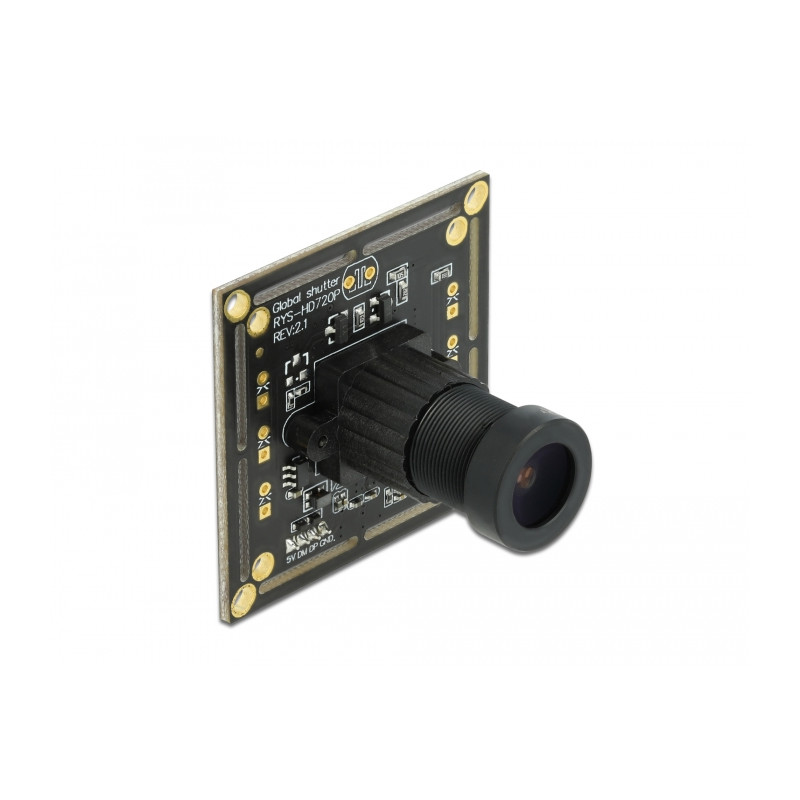Delock USB 2.0 Kameramodul mit Global Shutter schwarz / weiß 0,92 Megapixel 36° V6 Fixfokus