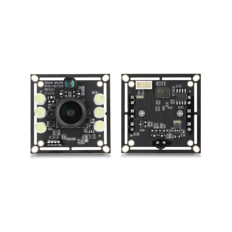 Delock USB 2.0 Kameramodul mit Global Shutter schwarz / weiß 0,92 Megapixel 65° 6 LED V6 Fixfokus