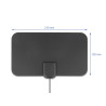 Delock DAB+ DVB-T2 Antenne F Stecker 5 - 25 dB aktiv omnidirektional schwarz Klebemontage