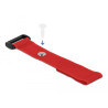 Delock Klett-Kabelbinder mit Schlaufe und Befestigungsöse L 190 x B 25 mm rot 5 Stück