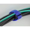 Delock Klett-Kabelbinder mit Schlaufe und Befestigungsöse L 190 x B 25 mm blau 5 Stück