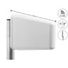 Delock LTE Antenne SMA Stecker 7 - 9 dBi direktional mit Anschlusskabel (RG-58, 5 m) weiß outdoor