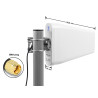 Delock LTE Antenne SMA Stecker 7 - 9 dBi direktional mit Anschlusskabel (RG-58, 5 m) weiß outdoor
