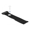 Delock Klett-Kabelbinder mit Schlaufe und Befestigungsöse L 280 x B 38 mm schwarz 3 Stück