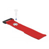 Delock Klett-Kabelbinder mit Schlaufe und Befestigungsöse L 280 x B 38 mm rot 3 Stück