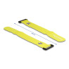 Delock Klett-Kabelbinder mit Schlaufe und Befestigungsöse L 280 x B 38 mm gelb 3 Stück