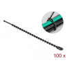 Delock Blitzbinder wiederverwendbar L 100 x B 2,4 mm schwarz 100 Stück