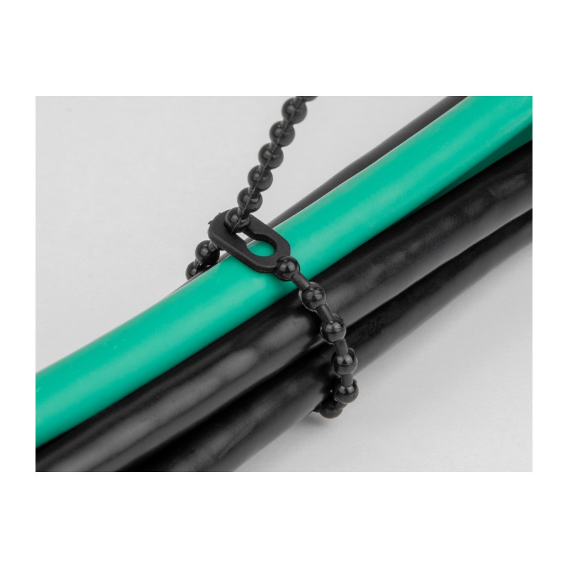 Delock Blitzbinder wiederverwendbar L 100 x B 2,4 mm schwarz 100 Stück