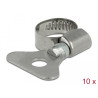 Delock Schlauchschelle mit Flügelmutter 10 - 16 mm 10 Stück Metall