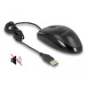Delock Optische USB Desktop Maus – Lautlos