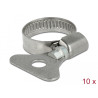 Delock Schlauchschelle mit Flügelmutter 16 - 25 mm 10 Stück Metall