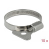 Delock Schlauchschelle mit Flügelmutter 32 - 50 mm 10 Stück Metall