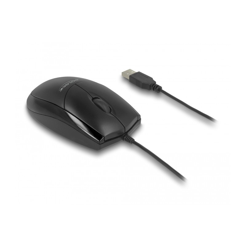 Delock Optische USB Desktop Maus – Lautlos