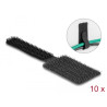 Delock Mini Klett-Kabelhalter L 90 mm x B 24 mm selbstklebend 10 Stück schwarz