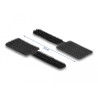 Delock Mini Klett-Kabelhalter L 90 mm x B 24 mm selbstklebend 10 Stück schwarz