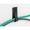 Delock Mini Klett-Kabelhalter L 90 mm x B 24 mm selbstklebend 10 Stück schwarz