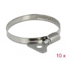 Delock Schlauchschelle mit Flügelmutter 50 - 70 mm 10 Stück Metall