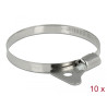 Delock Schlauchschelle mit Flügelmutter 60 - 80 mm 10 Stück Metall