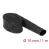 Delock Schrumpfschlauch X-Muster rutschfest 1 m x 15 mm schwarz