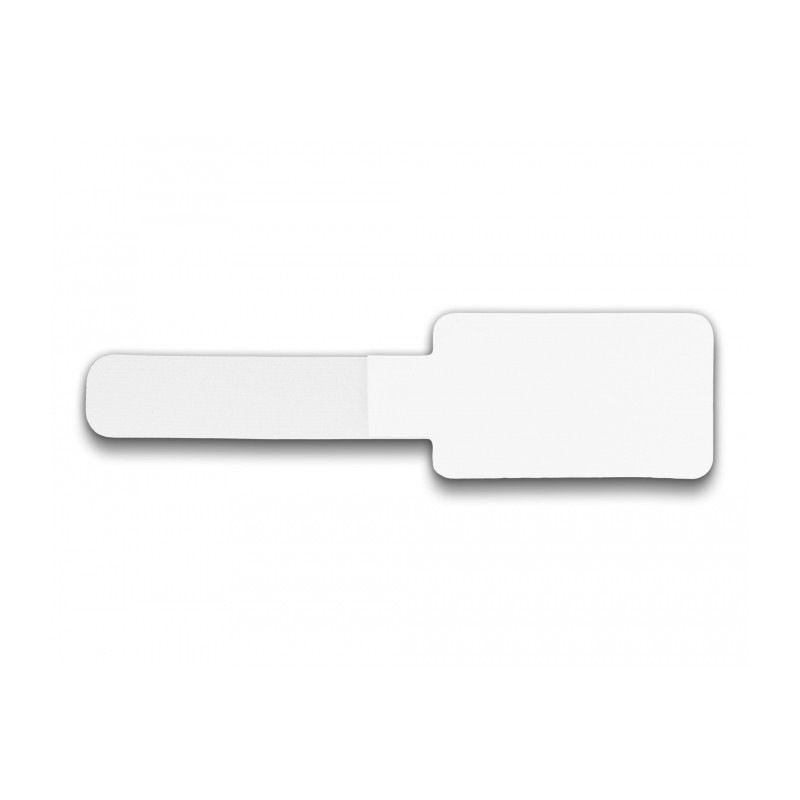 Delock Mini Klett-Kabelhalter L 90 mm x B 24 mm selbstklebend 10 Stück weiß