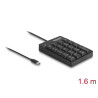 Delock USB Type-C™ Nummernblock 19 Tasten schwarz