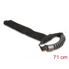 Delock Tragegurt mit Klettverschluss L 710 x B 50 mm schwarz 2 Stück