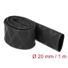 Delock Schrumpfschlauch X-Muster rutschfest 1 m x 20 mm schwarz