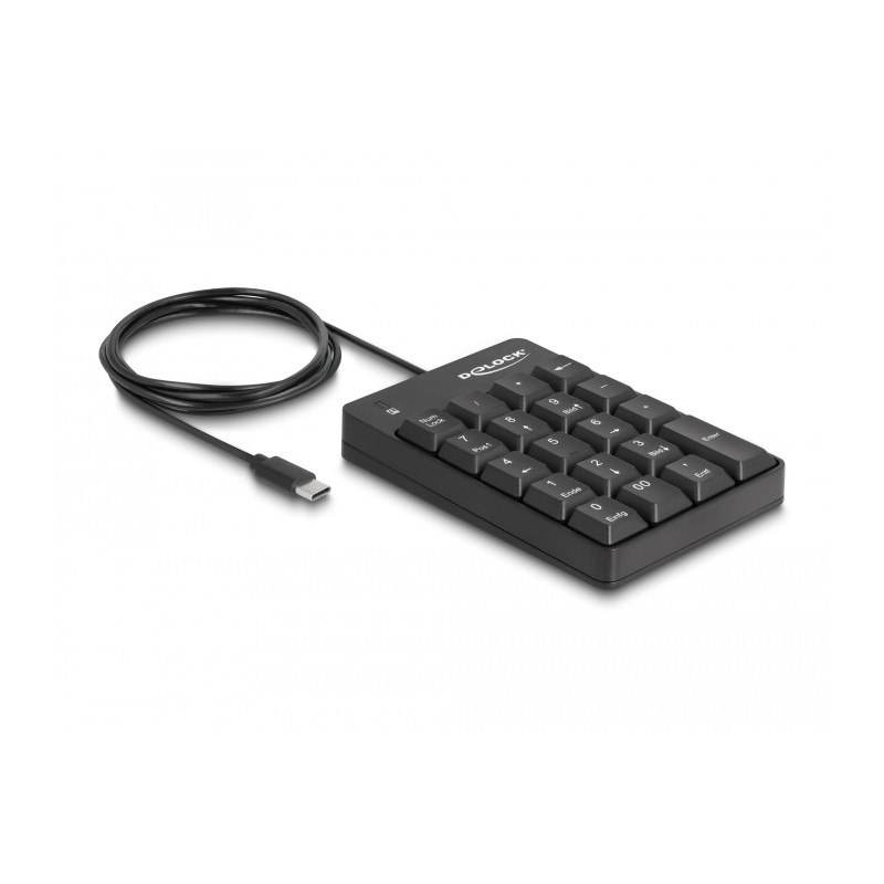 Delock USB Type-C™ Nummernblock 19 Tasten schwarz