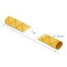 Delock Schrumpfschlauch X-Muster rutschfest 1 m x 30 mm gelb