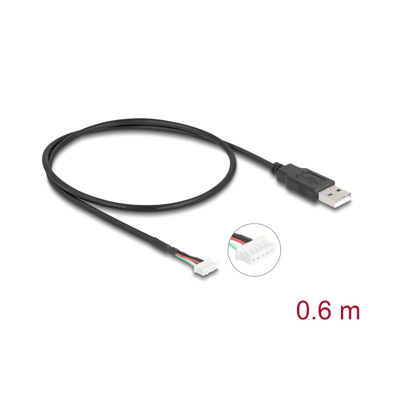 Delock USB 2.0 Anschlusskabel für 5 Pin Kameramodule 0,6 m
