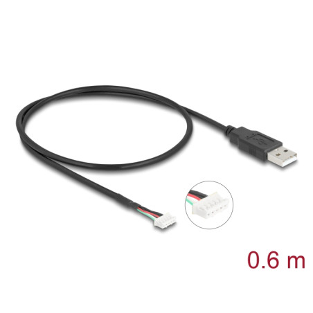 Delock USB 2.0 Anschlusskabel für 5 Pin Kameramodule 0,6 m