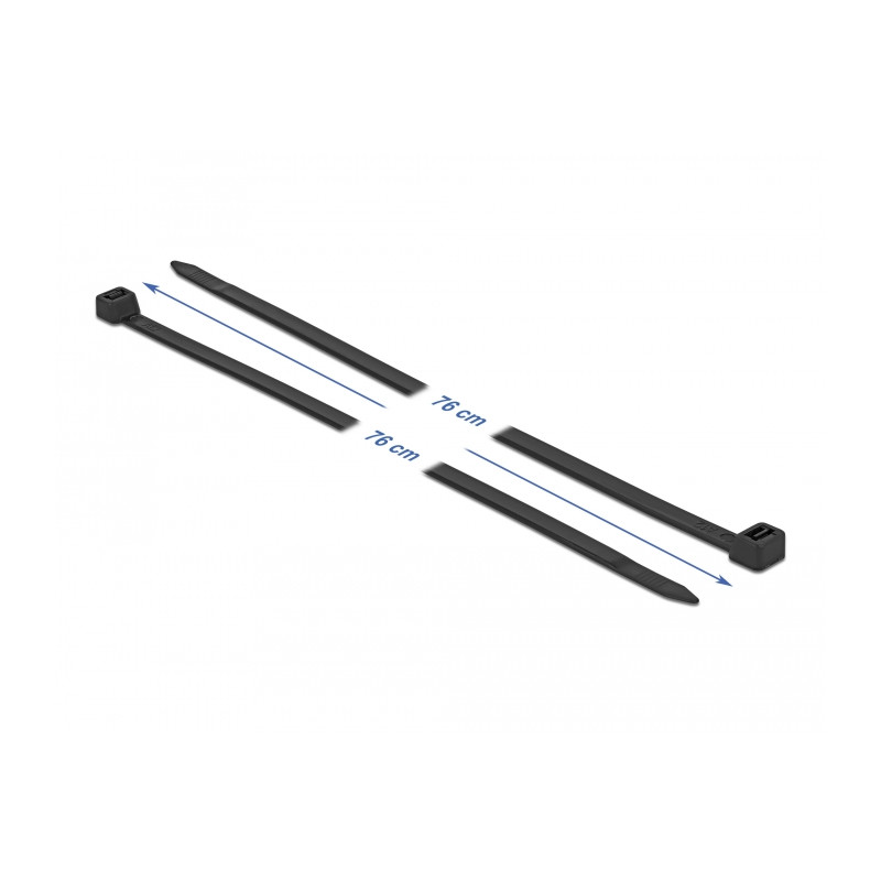 Delock Kabelbinder L 760 x B 8,8 mm 10 Stück schwarz