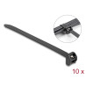 Delock Kabelbinder mit Metallzunge L 203 x B 12,7 mm 10 Stück schwarz