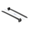 Delock Kabelbinder mit Metallzunge L 203 x B 12,7 mm 10 Stück schwarz