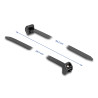 Delock Kabelbinder mit Metallzunge L 343 x B 12,7 mm 10 Stück schwarz