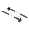Delock Kabelbinder mit Metallzunge L 406 x B 12,7 mm 10 Stück schwarz
