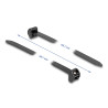Delock Kabelbinder mit Metallzunge L 457 x B 12,7 mm 10 Stück schwarz